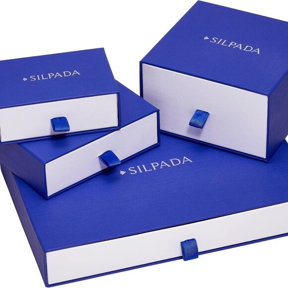 Mini Crystal Disc' Drop Earrings with Crystals in Sterling Silver - Picture 6 of 8